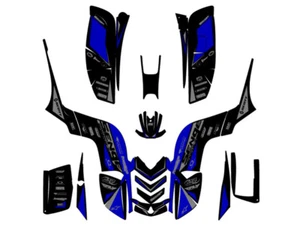All Years RAPTOR 80 BINARY Blue Senge Graphics Kit Compatible with Yamaha - Foto 1 di 7