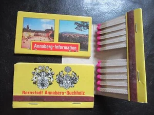 Streichholzschachtel-Heftchen-Annaberg Information-DDR Reklame-Werbung - Picture 1 of 1