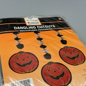 Vintage baumelnde Ausschnitte Halloween Wohndeko Partydeko Jack O Laterne - Bild 1 von 5