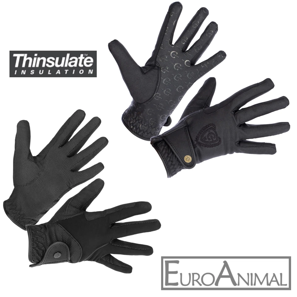 Winter-Reithandschuhe Turnier Reiter Handschuhe XXS bis XL, für Damen Herren - Bild 1 von 1
