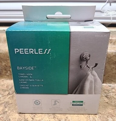 Gancho de toalla doble de níquel cepillado Peerless Bayside baño cocina LADO 35 PIEZAS NUEVO Foto 1 de 4