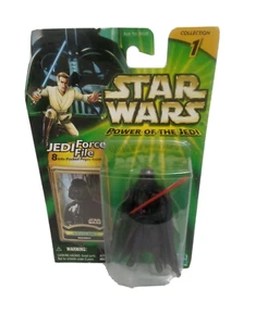Star Wars Power Of The Jedi Force Files Darth Vader Dagobah Collezione 1 Figura - Foto 1 di 12