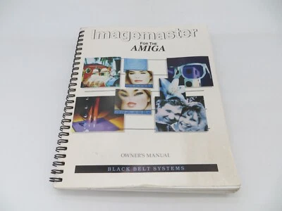 Imagemaster For The AMIGA Owners Manual Black Belt Systems vtg computer book - Image 1 of 4