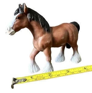Terra by Battat CLYDESDALE STALLION Horse Toy PVC Animal Figure - Picture 1 of 2