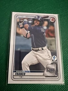 2020 Bowman 1st Edition Wander Franco 1 WHC222 Tampa Bay Rays - Picture 1 of 3