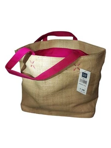 Vintage 2000s GAP Woven Raffia Bag Purse NEW OLD STOCK WITH TAGS - Picture 1 of 3