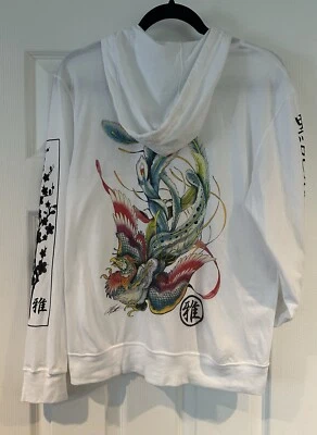 Hoodie Black Market Art Phoenix Clark North New M Tattoo Print - Image 1 of 2