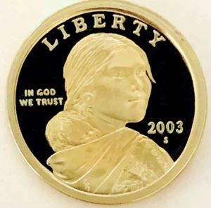 2003 -S SACAJAWEA PROOF DCAM$$$ HUGE CAMEO! ULTRA DCAM! SUPERB GEMBU++++++ - Picture 1 of 2