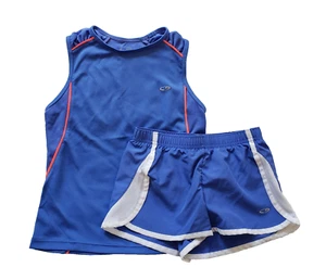 C9 by Champion Athletic Set Girls S Small 6-6X Blue Shorts Tank EUC - Picture 1 of 4