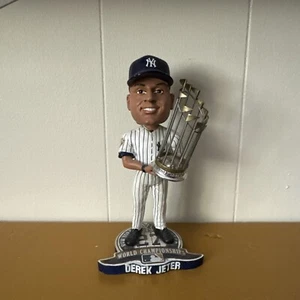 DEREK JETER New York Yankees Bobble Head 27X World Series Champs Trophy Edition - Picture 1 of 6