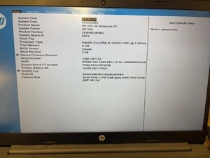HP 250 G8 i5-1035G1 8GB 256GB SSD 15.6". Windows 11 Grade B - Picture 1 of 4
