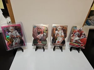 Lot Of 4 Wisconsin Football Graham Mertz Pink Chez Mellusi Braelon Allen - Picture 1 of 2