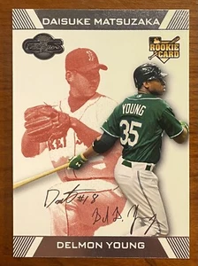 2007 Topps Co-Signors DELMON YOUNG RC /299 Daisuke Matsuzaka #96 - Picture 1 of 2