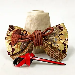 Kimono geisha estilo japonés Kanzashi Bachi horquilla ornamento para el cabello moño palo H10 - Imagen 1 de 11