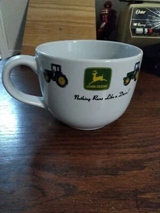 John Deere Large Coffee Soup Mug 5" Wide - Gibson Licensed  28oz  - Picture 1 of 4