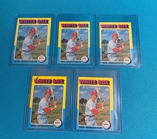 1975 Topps #59 Ken Henderson 4 Mini & 1 Regular - Chicago White Sox