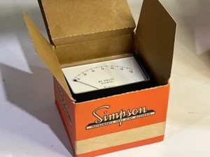 Simpson Electric Mo. 1349, # 10130 4.5" Wide Vue Rectified AC Voltmeter 0-150VAC - Picture 1 of 3