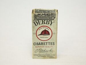 Vintage Derby Cigarettes Paper Pack EMPTY Imperial Tobacco Co -A3