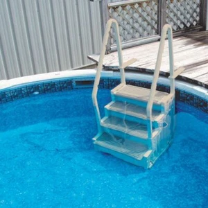Confer Plastics Step-1 Heavy-Duty Pool Steps For Above Ground Swimming Pools - Picture 1 of 7
