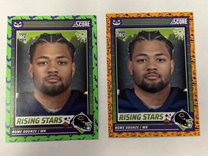 2024 Score A Treat Rome Odunze (2) Card Rookie RC Lot Chicago Bears - Bild 1 von 2