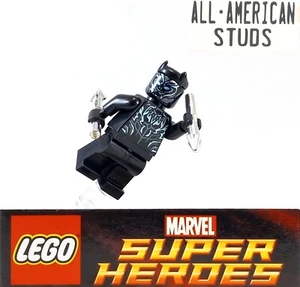 LEGO Marvel Black Panther Minifigure Metallic Blue in 2018 set 76099 Claw - Picture 1 of 5