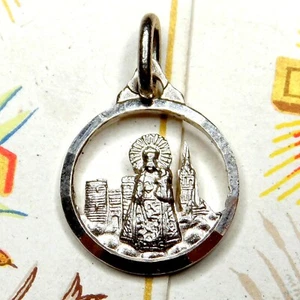 Virgen De Los Desamparados. Saint Virgin Mary. Antique Religious Medal. Openwork - Picture 1 of 4