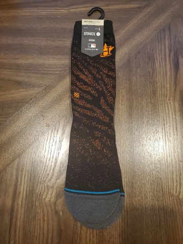 Stance Crew Length Houston Astros Socks. "Astros Mesh Crew" Butter Blend Series Cover