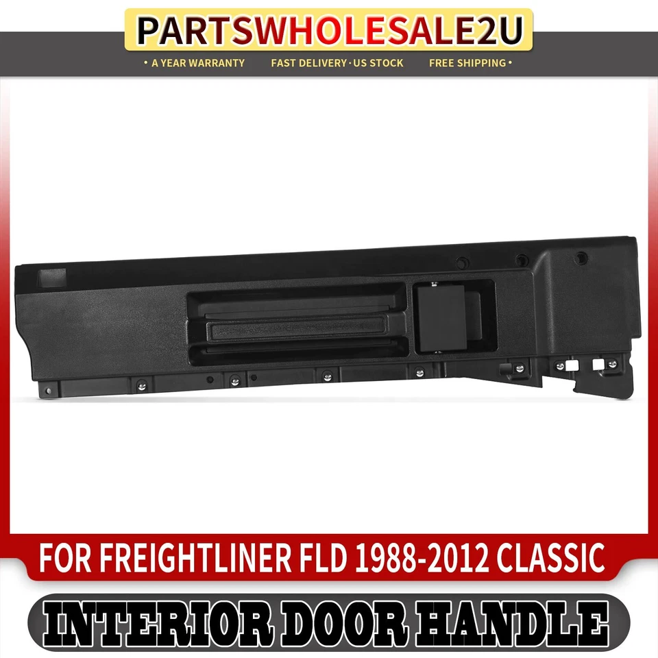 Nueva manija de puerta interior delantera izquierda negra para Freightliner FLD 1988-2012 Classic Foto 1 de 4