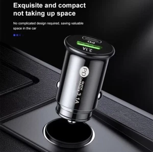 Fast PD Car Charger USB & Type C For iPhone 16 15 14 13 12 11 9 X PRO MAX PLUS - Picture 1 of 8