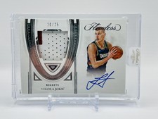 2021-22 Flawless Nikola Jokic Game Used Patch Autographs /25 FAP-NKJ Jersey Auto