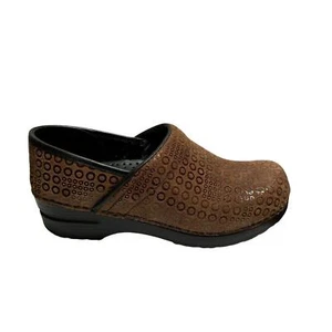 Women Sanita Poland polka dot leather slip-on comfort Danish clogs, 38 (US 7.5) - Picture 1 of 8