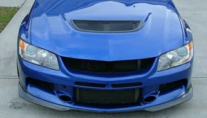 MITSUBISHI EVO 9 IX 06-07 RALLIART STYLE FRONT BUMPER SPOILER SPLITTER LIP FQ MR - Picture 1 of 3