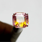 Natural Bi-Color Pitambari Sapphire Radiant Shape Certified 9.60 Ct Ring Size
