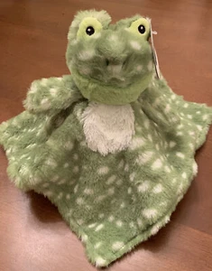 Mary Meyer Baby Frog Security Blanket Lovey Soft Plush Reverse Satin 12” X 12” - Picture 1 of 7