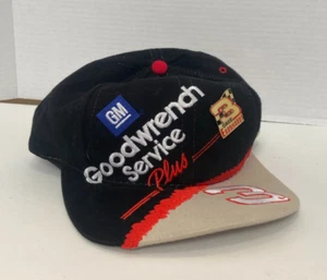VTG GM Goodwrench Service Plus Dale Earnhart # 3 Snapback Hat & Pin Chase - Picture 1 of 10