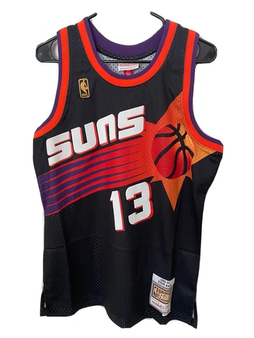 1996-97 Suns Steve Nash Black Mitchell & Ness NBA Swingman Jersey (MEDIUM) NEW Cover