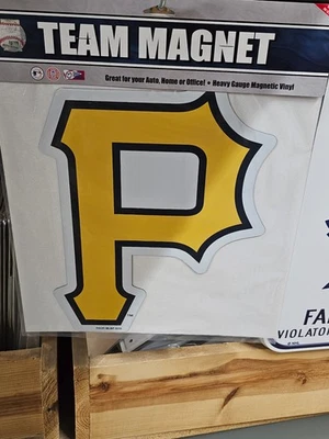 PITTSBURGH PIRATES  MLB BASEBALL MAGNET CAR OFFICE 12 Inch Helmet NEW - Image 1 of 3
