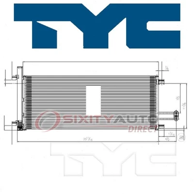 TYC AC Condenser for 2014-2018 GMC Sierra 1500 4.3L V6 AC Air Conditioning df Foto 1 de 4
