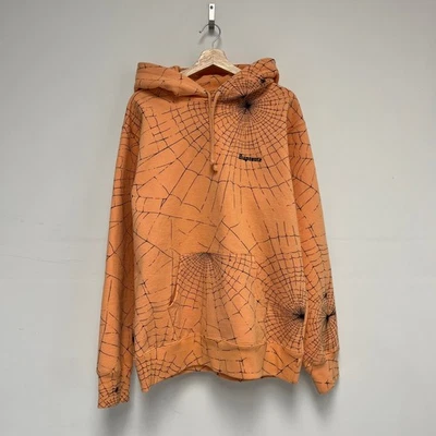 Supreme Spider Web Hoodie peach 2016 XL - Image 1 of 4
