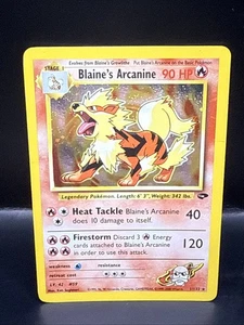 Pokémon TCG - Blaine's Arcanine - 1/132 - Holo - Gym Challenge - Picture 1 of 5