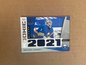 2021-22 Upper Deck SP Game Used Ukko-Pekka Luukkonen Rookie Blends Jersey /150 - Picture 1 of 2