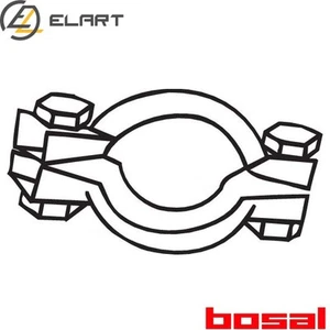 CLAMP EXHAUST SYSTEM 254-386 FOR CITROËN 171335 5433461 5483762 95483762 171356 - Picture 1 of 6