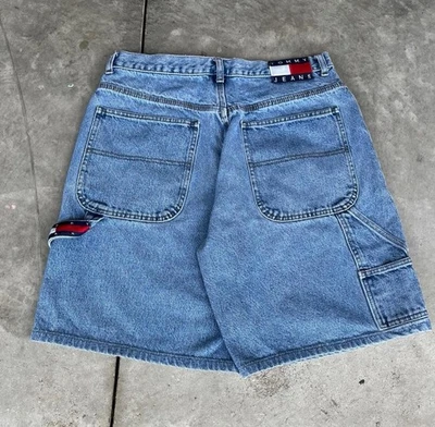 Tommy Hilfiger De Colección Años 90 Y2K Relajado Suelto Denim Carpintero Pantalones Cortos Para Hombre’s 32x9 Foto 1 de 4