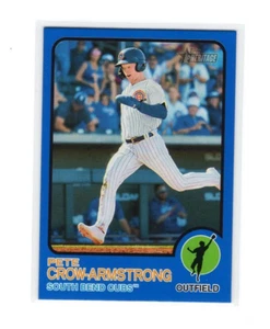 Topps Heritage Minor League 2022 #158 Blue Pete Crow-Armstrong 95/99 - Imagen 1 de 2