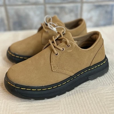 NUEVO Mujer Talla 6 Dr Martens Crewson Lo Gamuza Informal Oxford Zapatos Savannah Tostado Foto 1 de 4