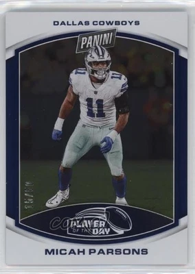 2023 Panini Player of the Day Blue /50 Micah Parsons #4 - Image 1 of 2