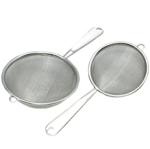 Chef Craft Basic Mesh Strainer, 3 and 4 Inch, 2 Piece Set, Stainless Steel - Picture 1 of 2