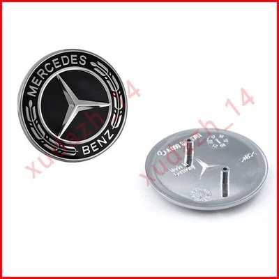 Para Mercedes-Benz W166 ML W166 GLE NEGRO Clásico Capó Insignia Emblema A0008172605 Foto 1 de 4