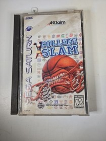 College Slam Basketball (Sega Saturn) w/ Reg - Tested - Authentic