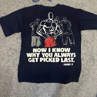 Vintage AND1 Trash Talk Shirt Made In USA 90s Size XL  - Image 1 of 4